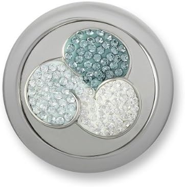 Authentic Mi Moneda Jewelry Coin Swarovski Flower Ocean Green SW-FL-01-34-L Large "Gift Boxed"