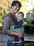 Moby Wrap Moby D 100% Silk Baby Carrier, Jade Stripe