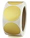 ChromaLabel 2 inch Color-Coding Dot Label, Metallic Gold, 500 Labels per Roll
