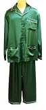 Review   / Sirisha Men's Classic Satin Silk Pajamas, G2, Emerald Green