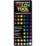 Ultimate 3-in-1 Color Tool: -- 24 Color Cards with Numbered Swatches -- 5 Color Plans for each Color -- 2 Value Finders Red & Green