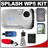 Bell & Howell Splash WP5 Waterproof Digital Camera (Silver) with 2GB Card, Reader & Pouch + Floating Strap + Accessory Kit