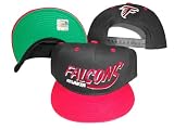 Atlanta Falcons Black/Red Two Tone Plastic Snapback Adjustable Plastic Snap Back Hat / Cap