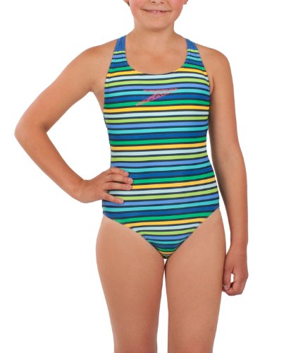 Speedo M&auml;dchen Badeanzug Alisa, gr&uuml;n, 128, 8081080309