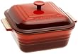 Le Creuset Stoneware Covered Square Baking Dish, Cherry
