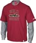 Reebok Minnesota Wild Face-Off Splitter Layered Long Sleeve T-shirt - Minnesota Wild Extra Large