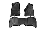 Husky Liners 98001 Black Custom Fit Front and Second Seat Floor Liner Set
