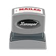 Xstamper One-Color Title Message Stamp, Mailed, Pre-Inked/Re-Inkable, Red (1218)