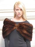 FABULOUS BROWN RUSSIAN SABLE FUR SHRUG #5879