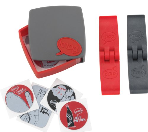 Knog KMTP01-04 Flickzeug Porno Patches Kit, grau/rot Preisvergleich