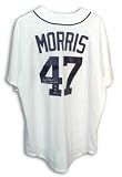 Jack Morris Autographed/Hand Signed Detroit Tigers White Majestic Baseball Jersey with 84 WS Champs at Amazon.com