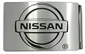 Men's NISSAN Punk Rock Metal Belt Buckle- Silver