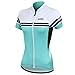 Santic Women Bicycle Cycling Jersey Short Sleeve Jersey Lady's Biking Clothes Color Verdigris Size M