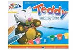 Graffix - Paint Your Own Teddy Money Box - Peins ta Propre Tirelire Ourson (Import Royaume Uni)