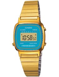 Casio Womens LA670WGA-2 Gold Stainless-Steel Quartz Watch with Digital Dial