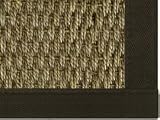 Half Panama 100% Seagrass Area Rug Carpet - Onyx - 9 Sizes Available