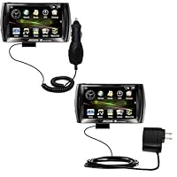 Car and Wall Charger Essential Kit for the Archos 5 Internet Tablet with Android - uses Gomadic TipExchange Technology