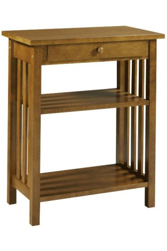 Mission - style 25w Telephone Stand, 25W, HONEY