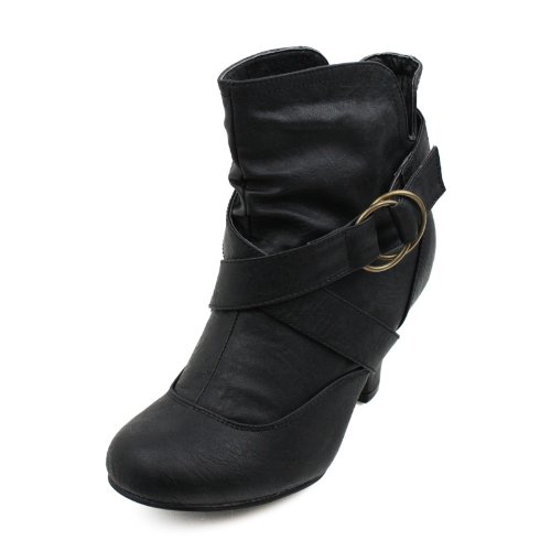 WILD DIVA REVA-42N Mid Ankle Boot