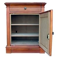 500-Cigar End Table Humidor w Solid Wood in Maple Veneer Finish