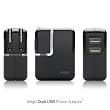 Elago Dual USB Power Adapter+ for iPhone, iPod, MP3 players, Cellular-phones, PDA's, PSP, Digital Camera and more