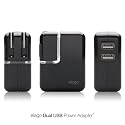 Elago Dual USB Power Adapter+ for iPhone, iPod, MP3 players, Cellular-phones, PDA's, PSP, Digital Camera and more