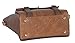 Diophy PU Leather Two Tone Front Pocket with Snake Skin Pattern Flap & Buckle Décor Top Handle Handbag Accented with Removable Strap Womens Purse PS-3375