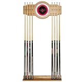 Houston Rockets NBA Billiard Cue Rack with Mirror
