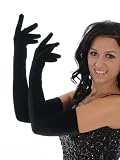XLong Black Velvet Opera Gloves 23" Length SeXy Formal Lingerie Accessory