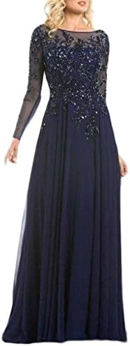 Juhabridal Long Sleeves Lace Mother of the Bride Dresses Formal Evening Gowns JHB031