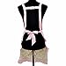 ABASSKY Women Home Kitchen Cooking Pocket Apron (One Size, Pink)