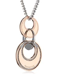 Rebecca "Diamond Griffe" Bronze Glam Film Necklace, 10.5"