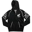 Fox Racing Honda Sasquatch Men's Hoody Zip Fashion Sweatshirt w/ Free B&F Heart Sticker Bundle - Black