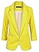 xiaokong Women's Solid Color Open Front Slim Fashion Small Blazer