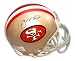 Autographed Joe Montana 49ers Throwback Mini Helmet