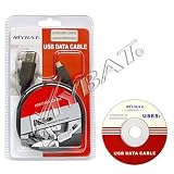 Authentic Mybat USB Charging Data Cable + CD Driver for LG VX9100 ENV2 / AX830 Glimmer / UX-830 / Vantage / LX400 / VX8610 - Retail Packaging