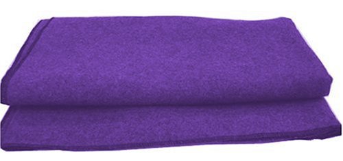 Hugger Mugger Deluxe Wool Yoga Blanket (Purple)