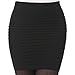 Encounter Stretch Simple Cotton Blend Mini Skirt Minijoup Basic Plain Skirt Black