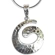 Pendant with Chain Sterling Silver Jewelry 1.25 inches