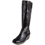Fly London Women's Yuly Knee High Boot Leather Patent