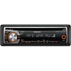 Kenwood KDC-315A CD-MP3-Tuner (Front-AUX) silber mit oranger Tastenbeleuchtung