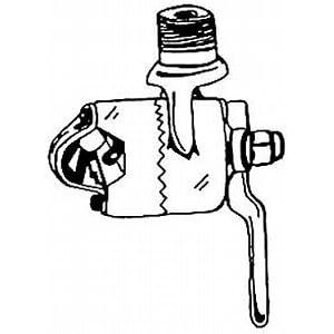 Stainless Ratchet Rail Mount for Antennas up to 8 by