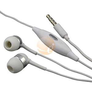 White Handsfree Stereo Headset Headphone Earphone with Built-in Microphone Remote for Apple iPod iTouch iPhone 2G 3G Zune MP3 Player PDA