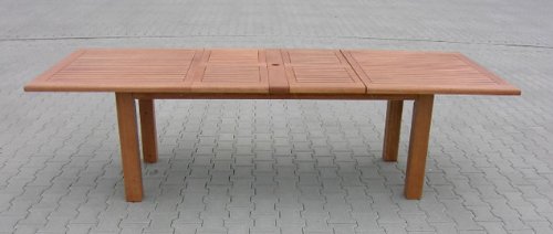 MERXX Gartentisch Doppelausziehtisch Comodoro