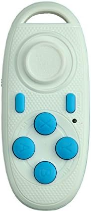 DEFAIRY Bluetooth Remote Controller Android Gamepad Bluetooth Remote Selfie Stick Remote Shutter for iPhone Android Smartphone Google Cardboard VR Headset Ebook Powerpoint Android TV (White)