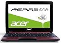 Acer Aspire One D270 25,7 cm (10,1 Zoll) Netbook (Intel Atom N2600, 1,6GHz, 2GB RAM, 320GB HDD, Intel GMA 3600, ohne Betriebssystem) rot