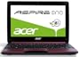Acer Aspire One D270 25,7 cm (10,1 Zoll, matt) Netbook (Intel Atom N2600, 1,6GHz, 2GB RAM, 320GB HDD, ohne Betriebssystem, 8h Akkulaufzeit ) rot