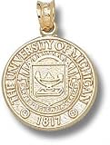 Michigan Wolverines Solid 10K Gold Seal Pendant