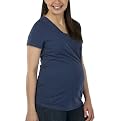 Liz Lange&reg; Short Sleeve V-neck Core Tee - Zephyr Blue