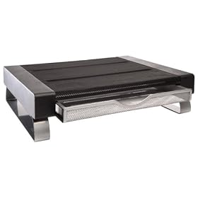Rolodex 82412 Wire Mesh Large Monitor Stand, 18 7 16w x 14 3 8d x 4 11 16h by Rolodex